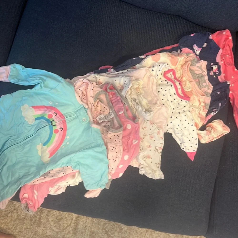 Newborn baby girl pajamas - Picture 1 of 2
